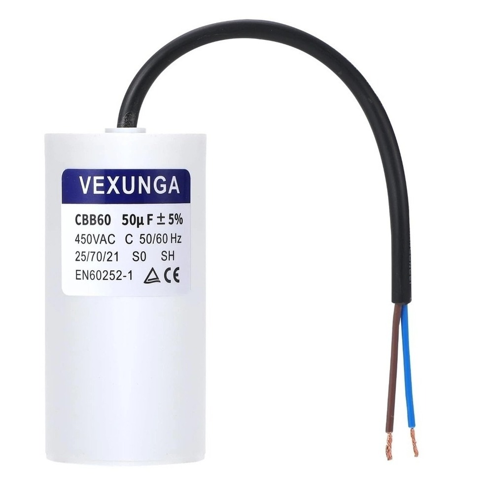 CBB60 Starter Capacitor 50uF 450V 50x106MM Motor Capacitors 50 MFD 450VAC